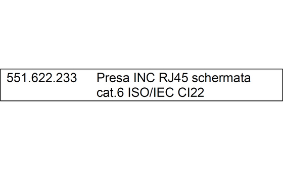 Posizione standard con numero CPN originale.